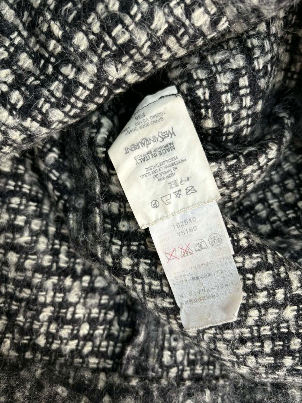 Yves Saint Laurent Rive Gauche Wool Tweed 2B 8
