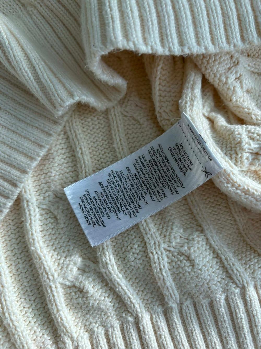 [XL] Polo Ralph Lauren ivory cable knit sweater 9