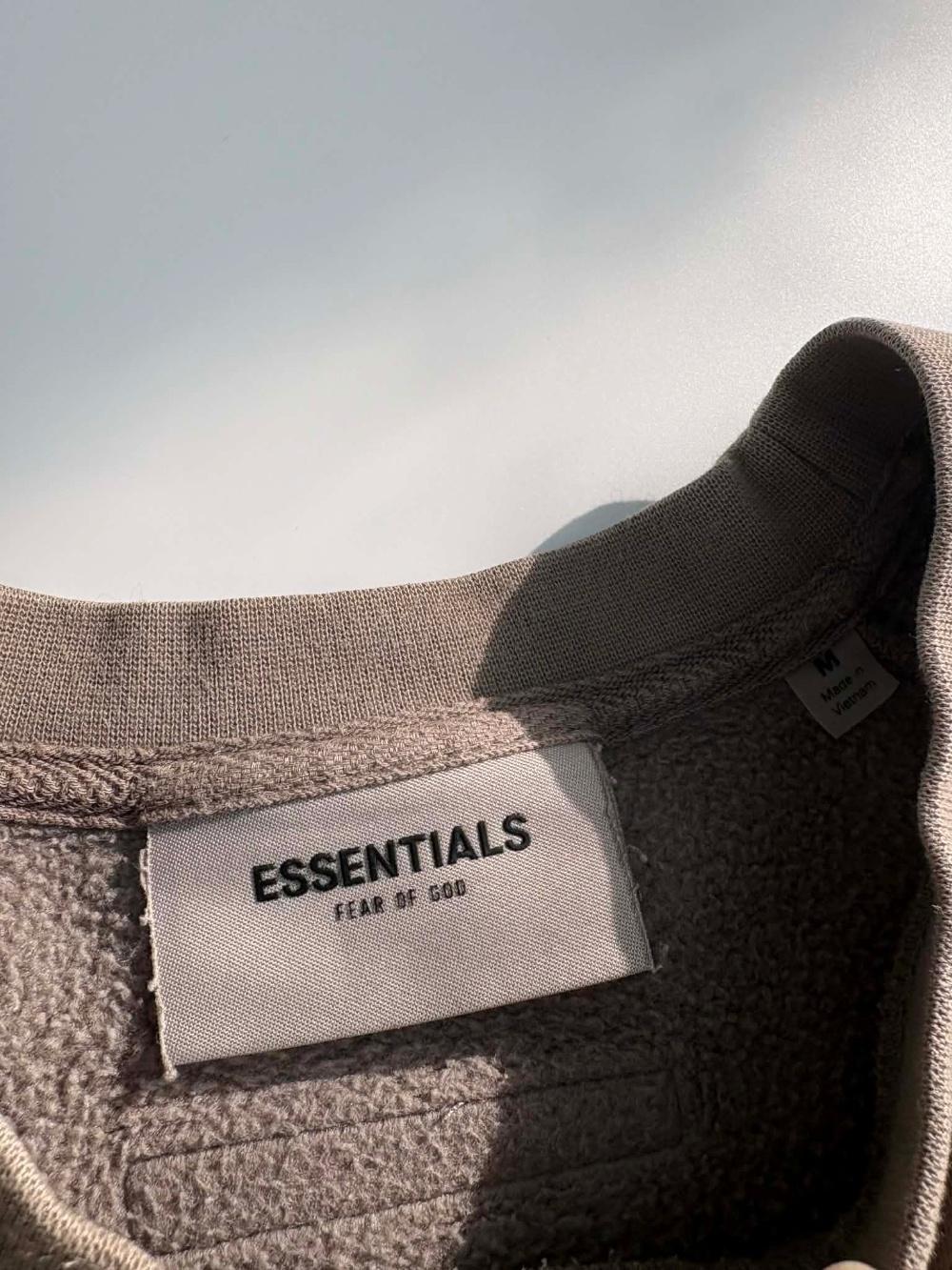 [M] Essential Fear of God Khaki Sweatshirt 5