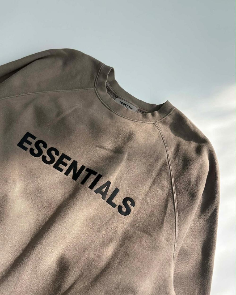 [M] Essential Fear of God Khaki Sweatshirt 8