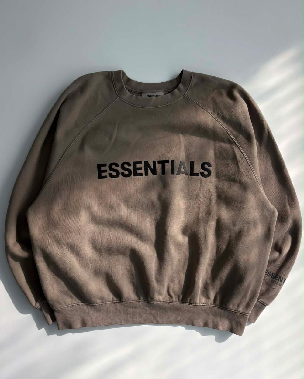 [M] Essential Fear of God Khaki Sweatshirt 3