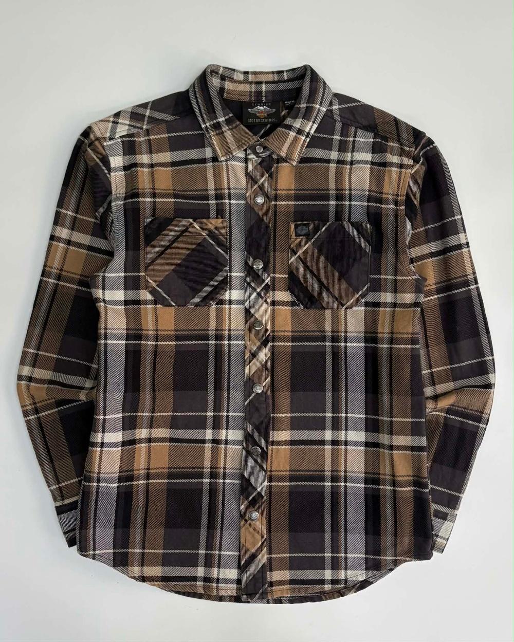[S] Harley-Davidson Plaid Heavy Shirt 3