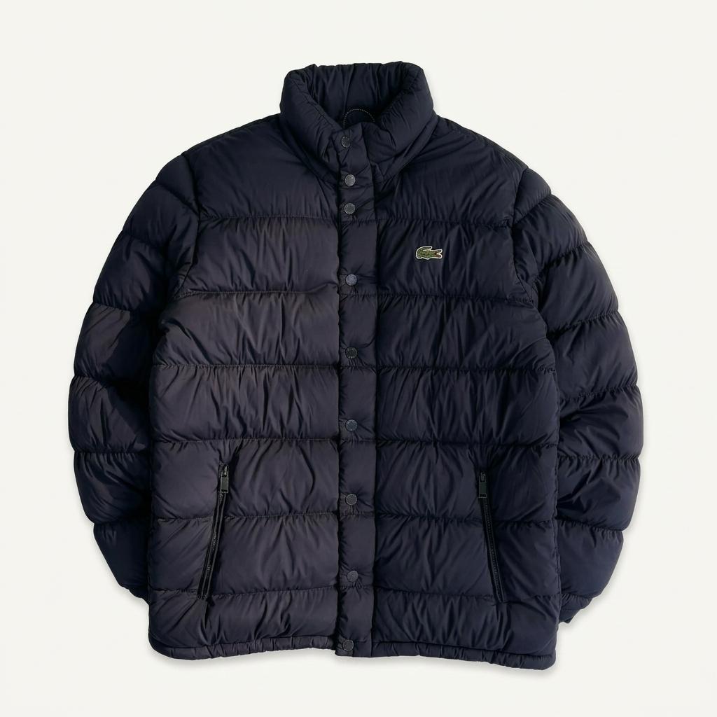 [52] Lacoste Navy Goose Down Puffer Padding 1
