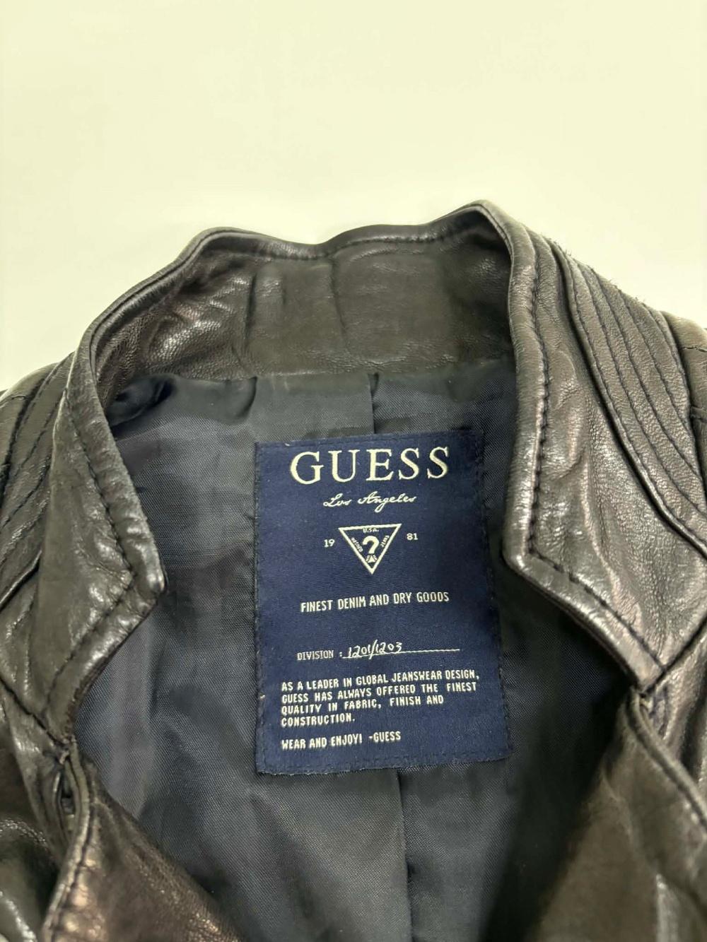 [M] Vintage Guess Lambskin Utility Jacket 4
