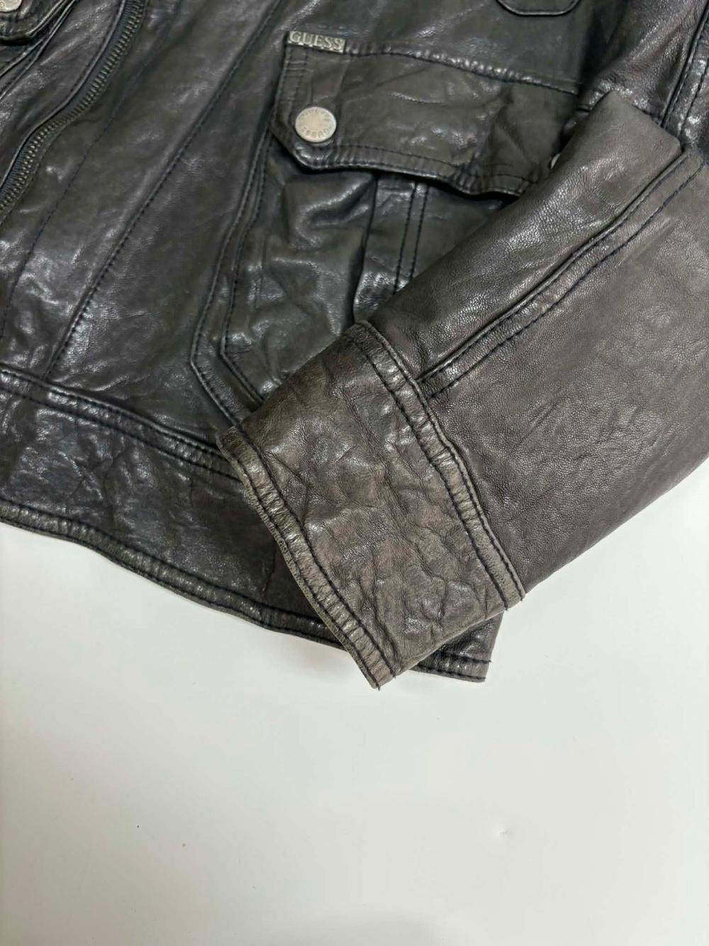 [M] Vintage Guess Lambskin Utility Jacket 7