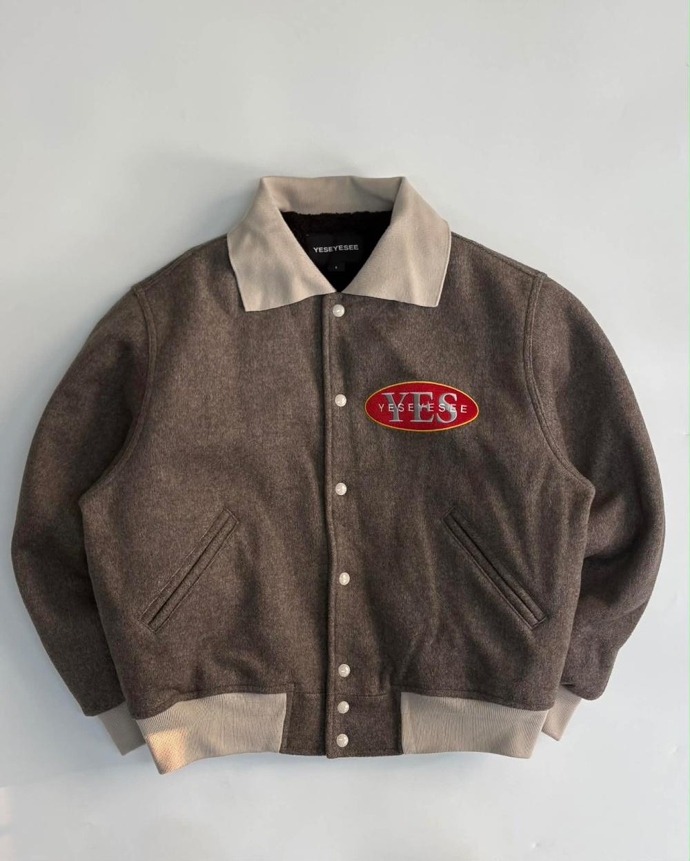 [S] Yes I See Poker Wool Varsity Jacket 3