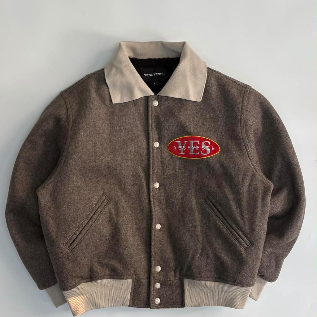 [S] Yes I See Poker Wool Varsity Jacket 2