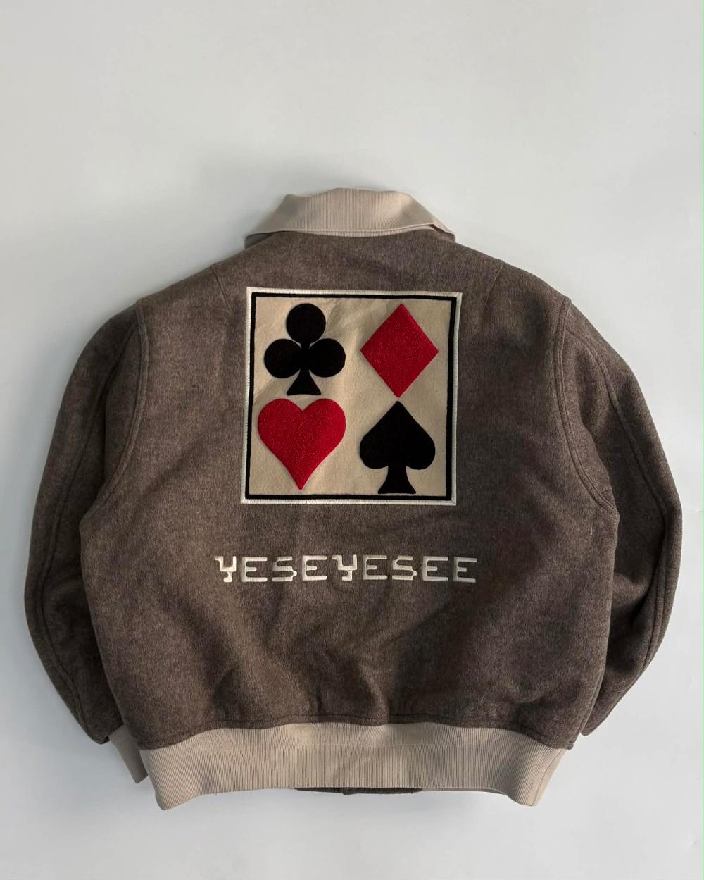 [S] Yes I See Poker Wool Varsity Jacket 4