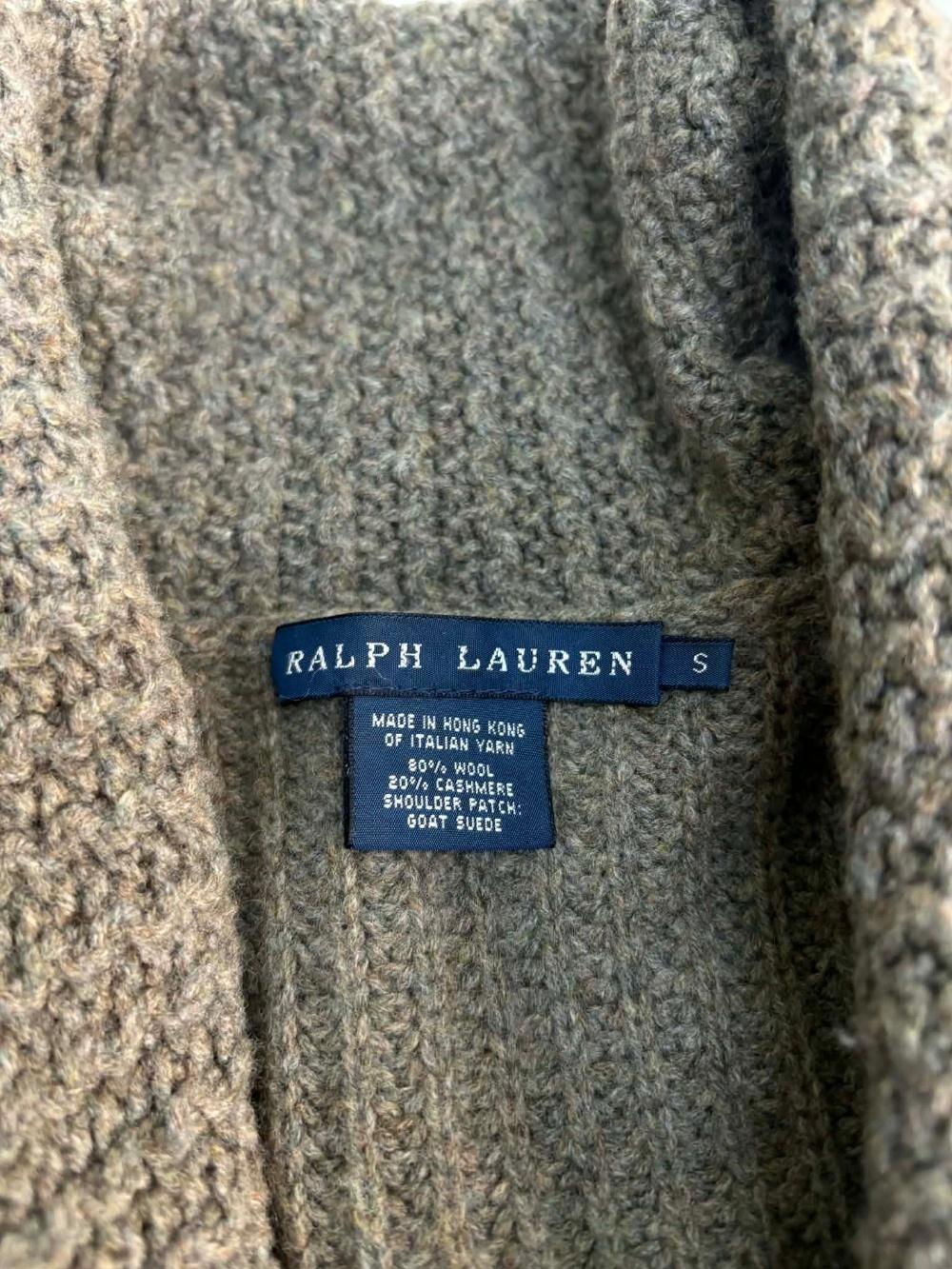 [S] Polo Ralph Lauren Wool Cashmere Shawl Knit 3
