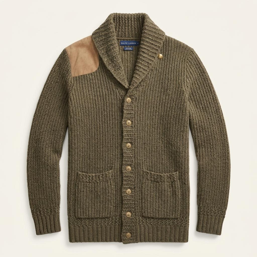 [S] Polo Ralph Lauren Wool Cashmere Shawl Knit 1