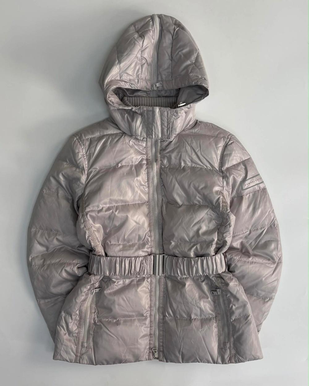 [M] Armani Exchange Belted Hooded Padded Jacket 2