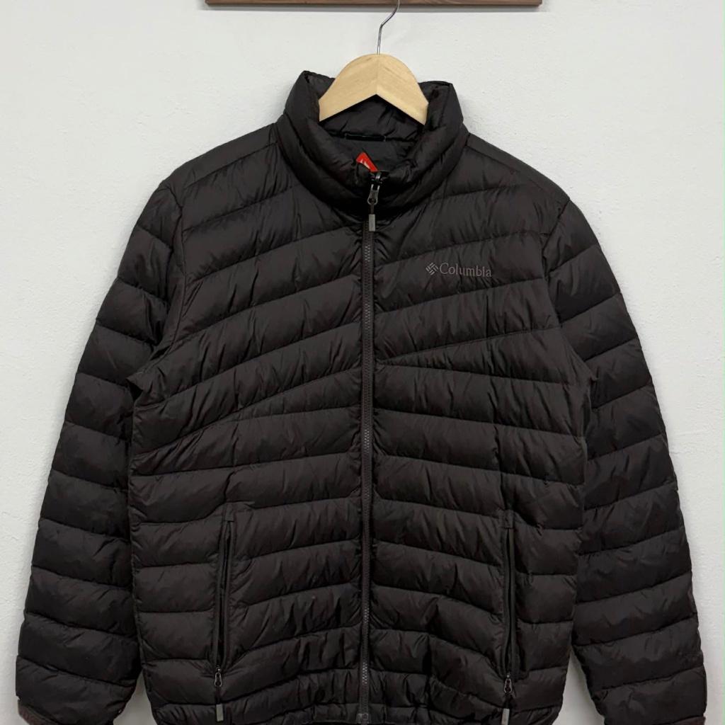 [L] Columbia Mocha Brown Duck Down Jacket 2