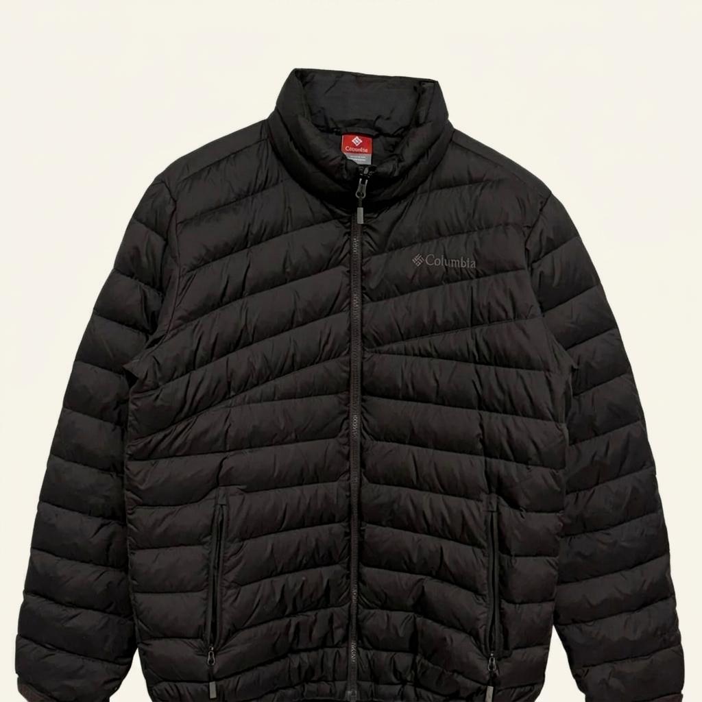 [L] Columbia Mocha Brown Duck Down Jacket 1