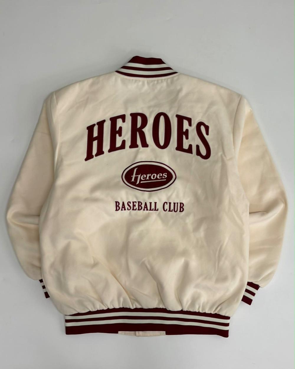 [L] Kiwoom Heroes KBO Stadium Varsity Jacket 3
