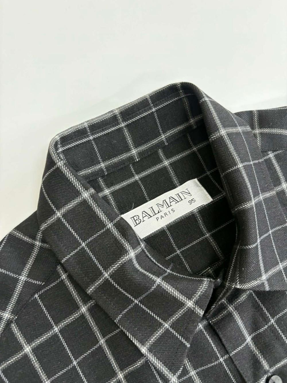 [95] Balmain 00s check shirt 4