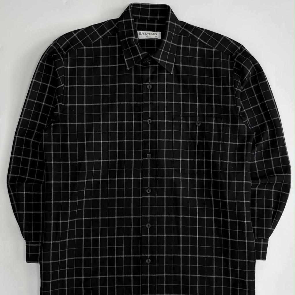 [95] Balmain 00s check shirt 2
