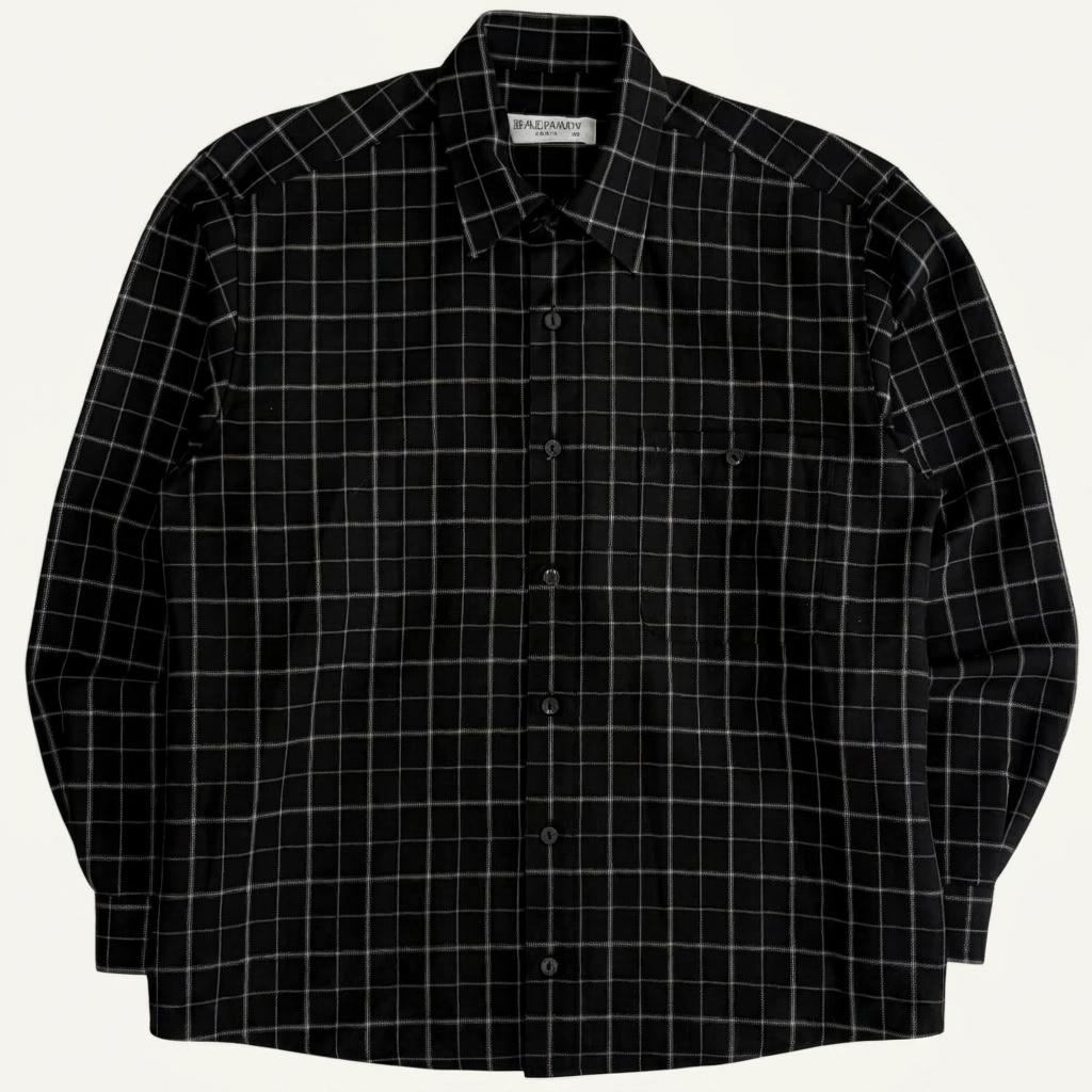 [95] Balmain 00s check shirt 1