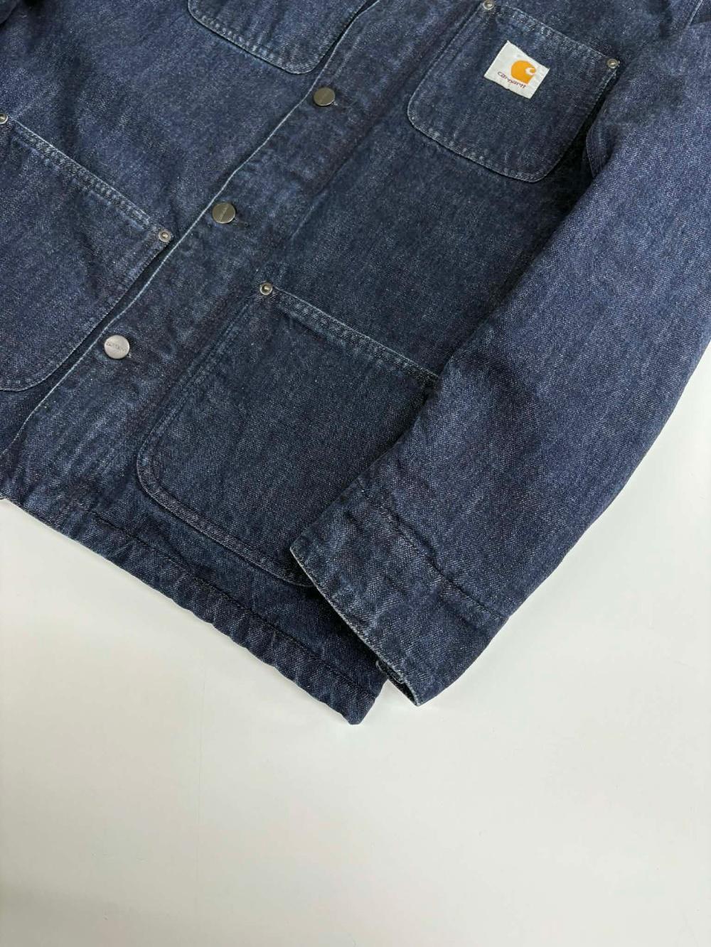 [S] Carhartt Phoenix Denim Trucker Work Jacket 8