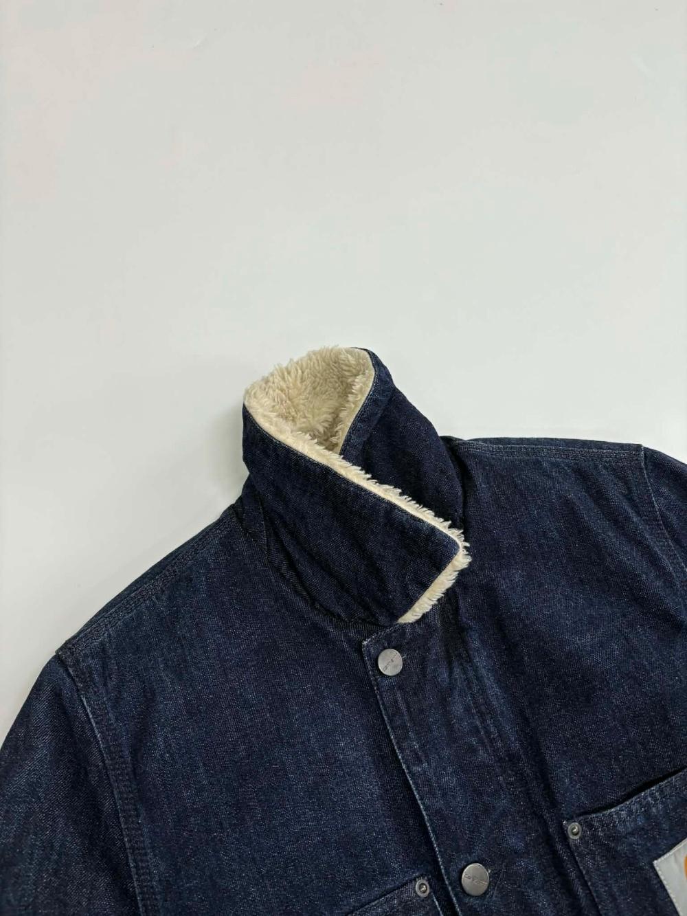[S] Carhartt Phoenix Denim Trucker Work Jacket 7