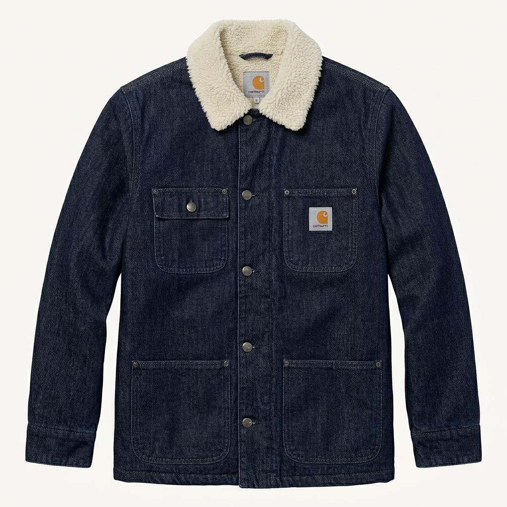 [S] Carhartt Phoenix Denim Trucker Work Jacket 1