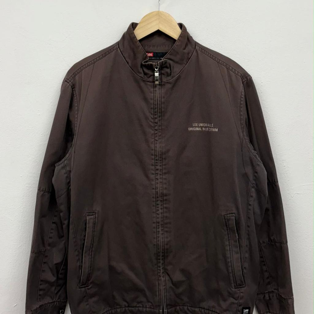 [95] Lee 00s Mocha Brown Work Denim Jacket 2