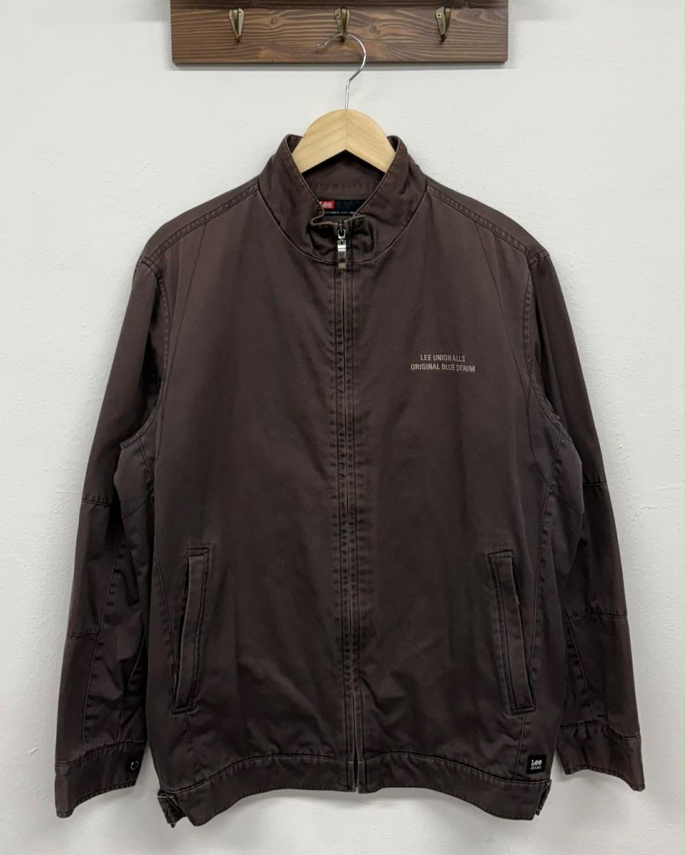 [95] Lee 00s Mocha Brown Work Denim Jacket 4