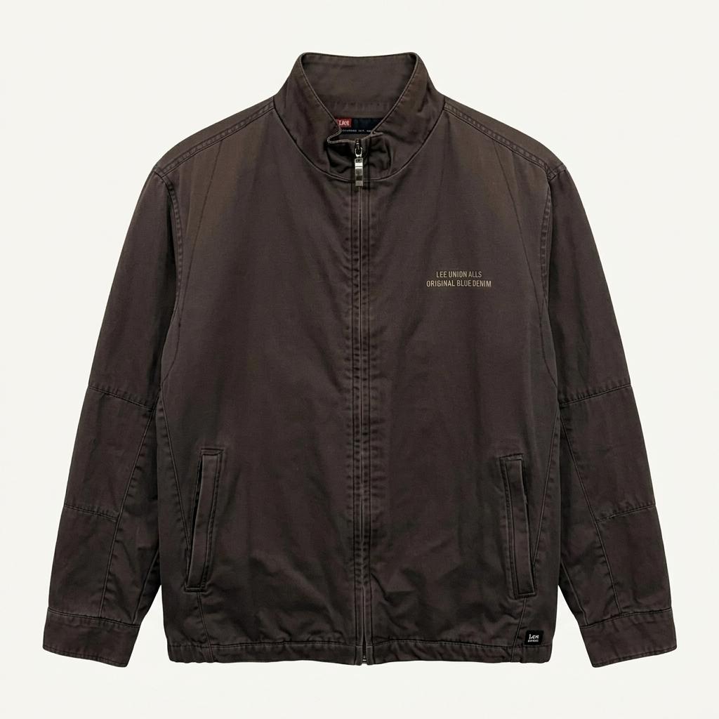 [95] Lee 00s Mocha Brown Work Denim Jacket 1
