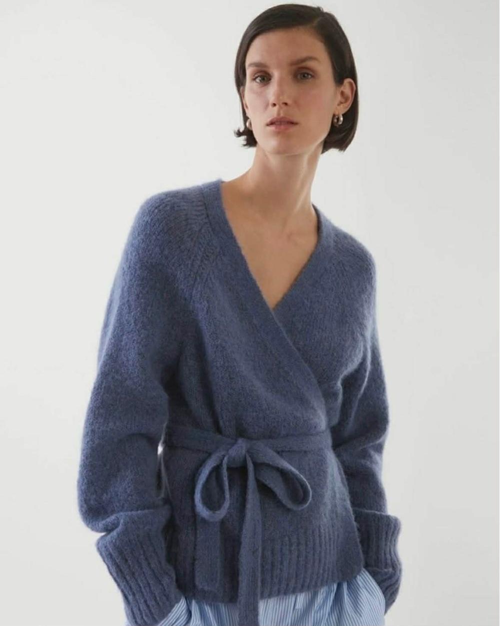 [S] Cos Lab Knit Alpaca Wool Cardigan 7