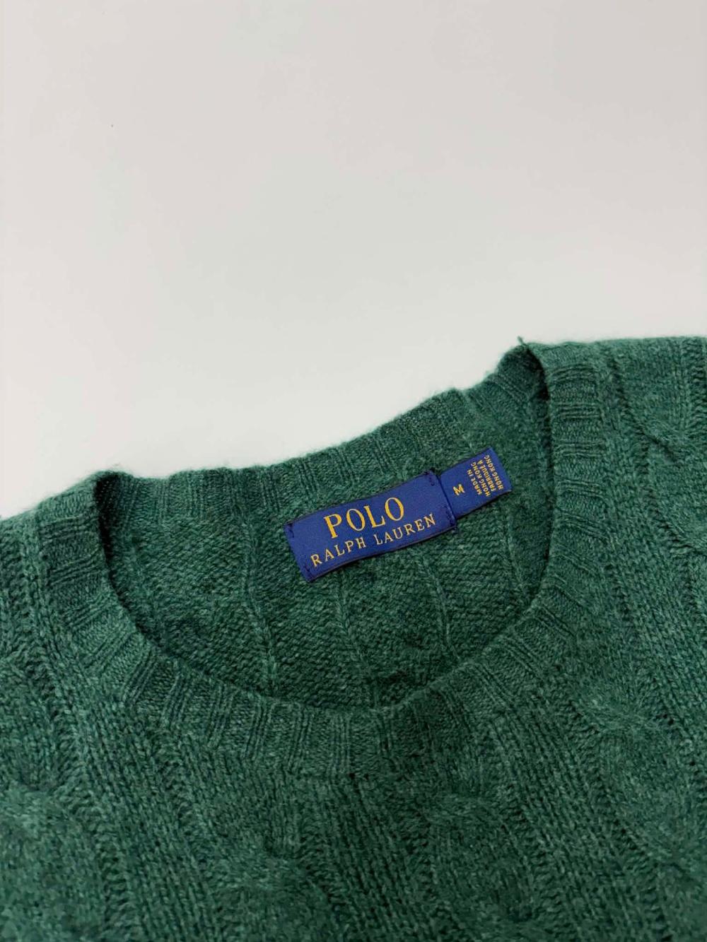 [M] Polo Ralph Lauren wool cashmere cable knit 4