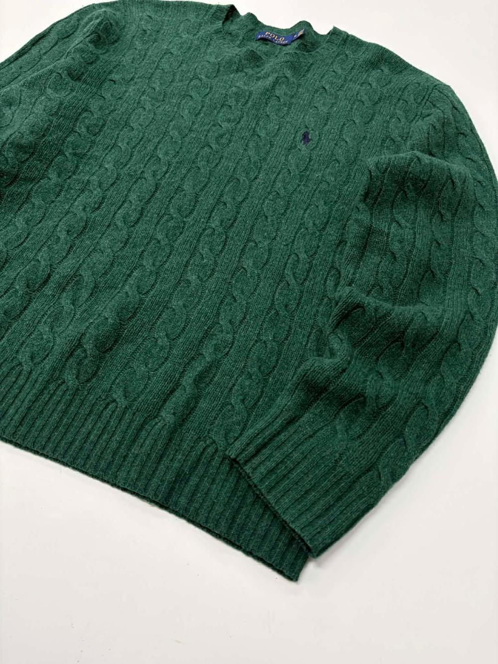 [M] Polo Ralph Lauren wool cashmere cable knit 7