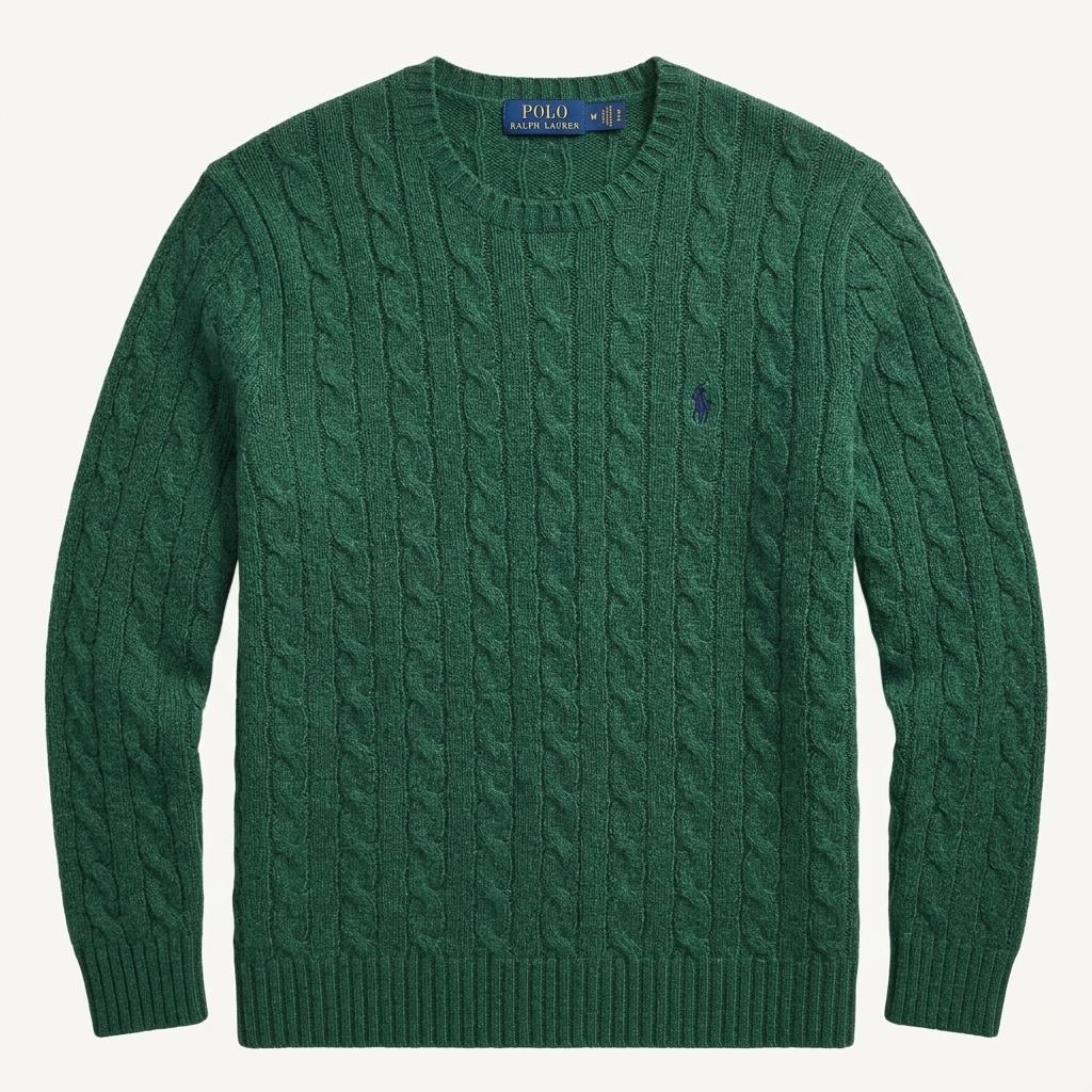 [M] Polo Ralph Lauren wool cashmere cable knit 1