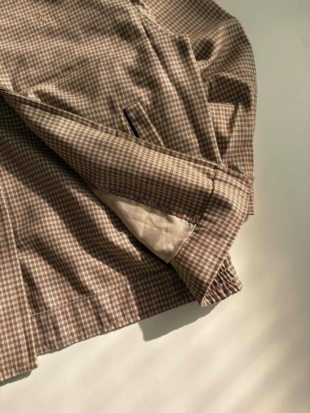 [95] Yves Saint Laurent Check Wool Swing Top 6