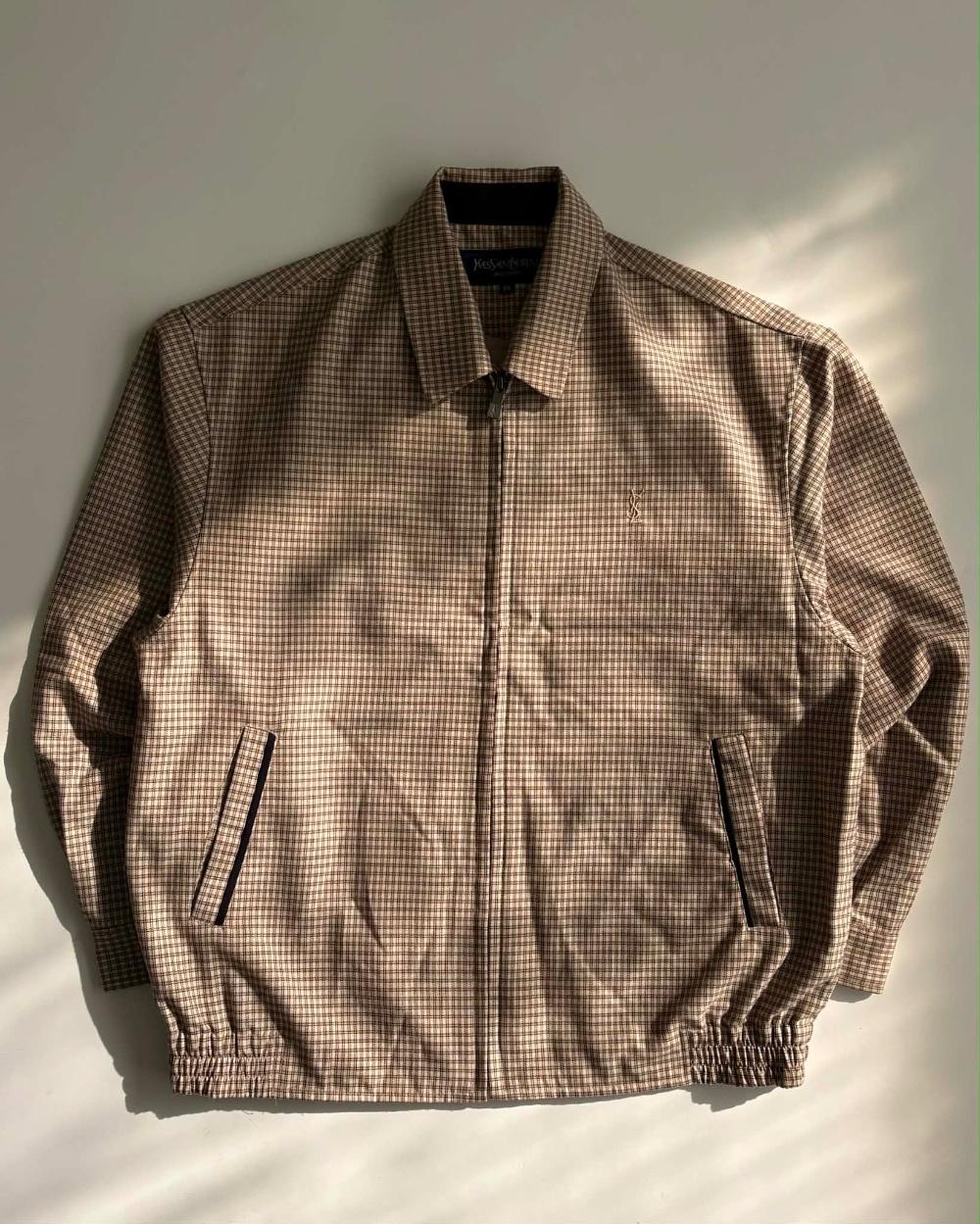 [95] Yves Saint Laurent Check Wool Swing Top 3