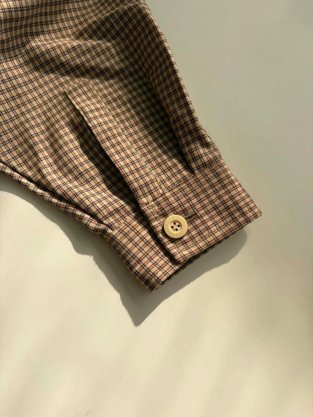 [95] Yves Saint Laurent Check Wool Swing Top 7