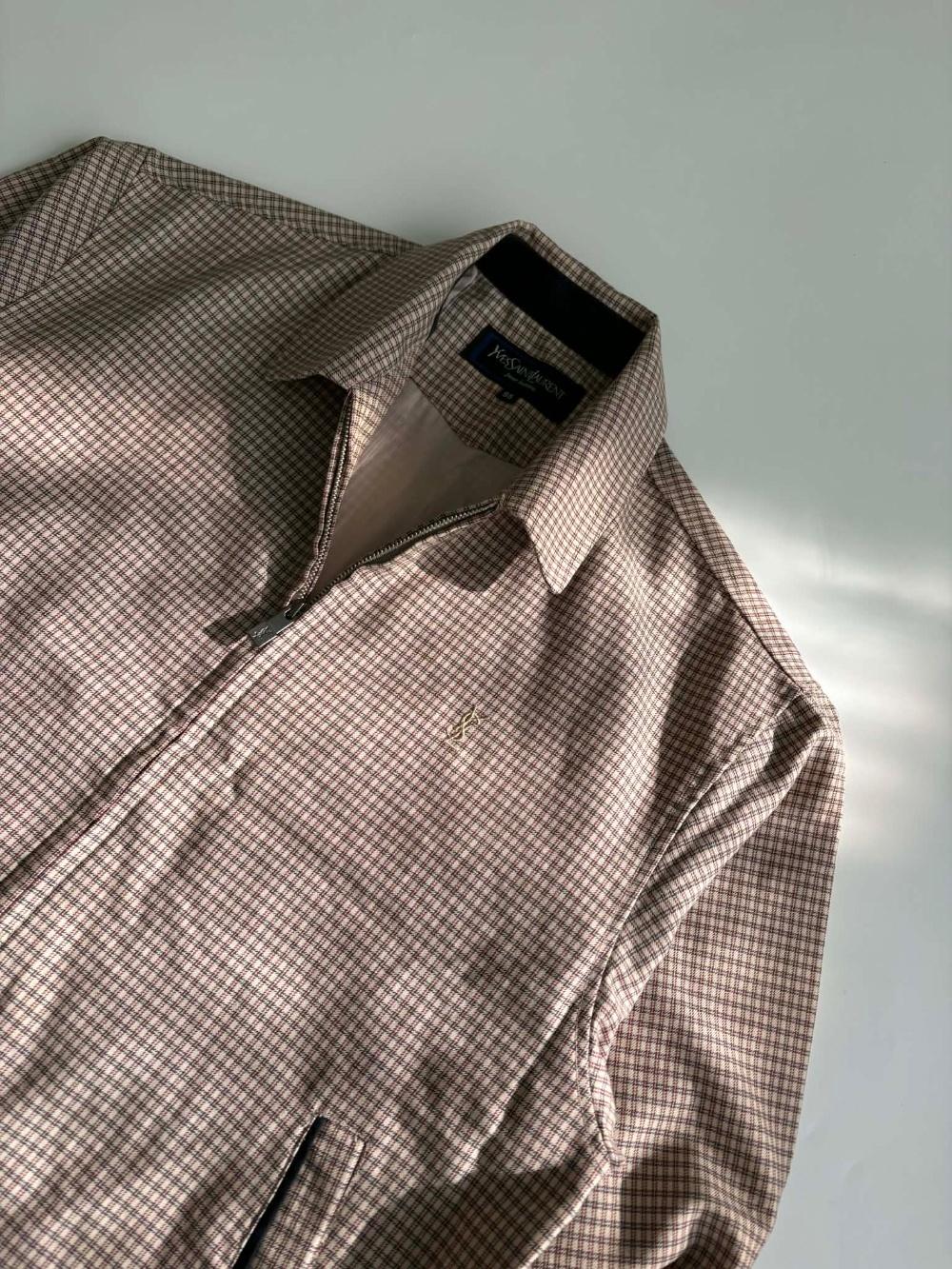 [95] Yves Saint Laurent Check Wool Swing Top 9