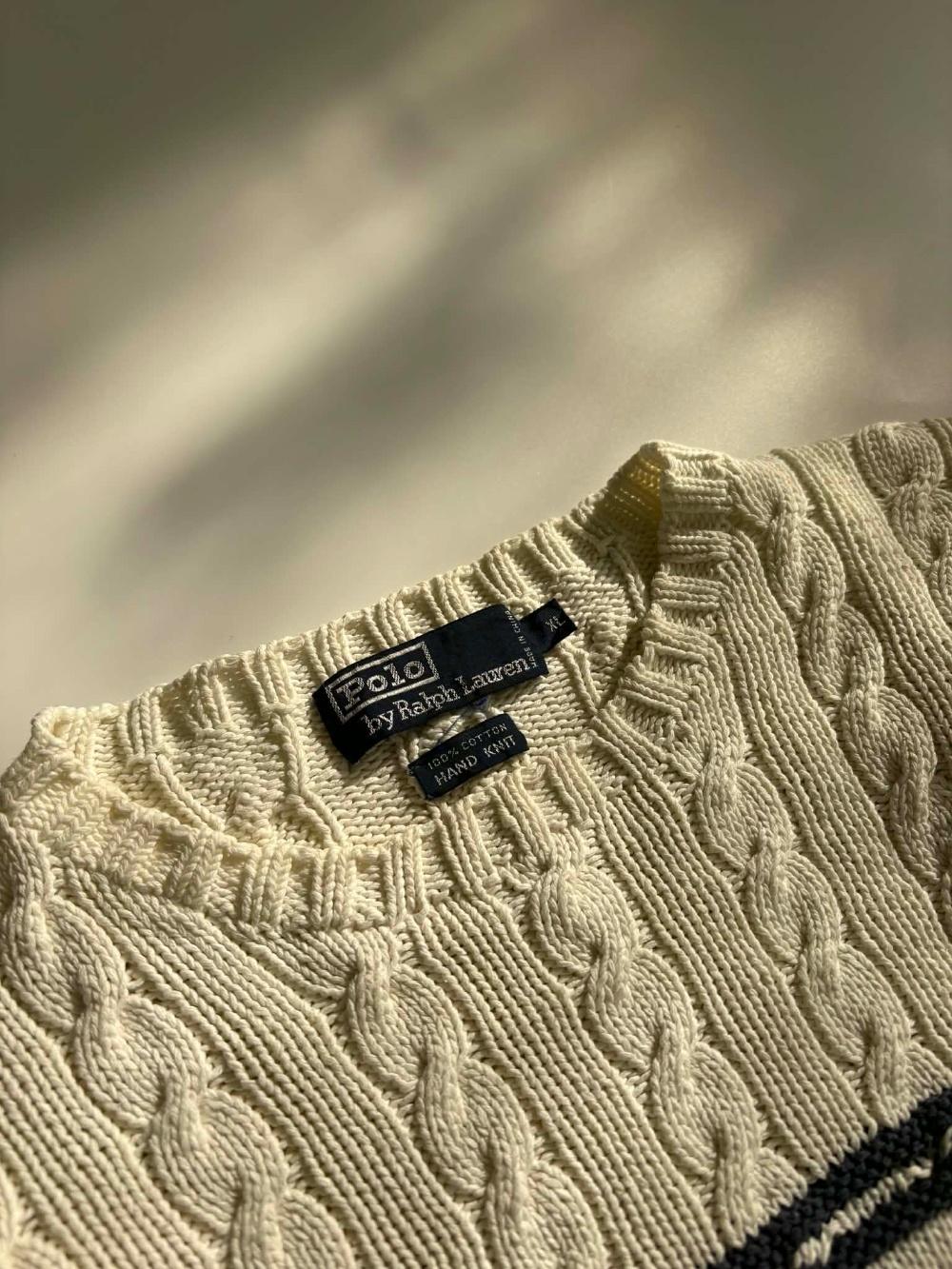 [XL] Polo Ralph Lauren Argyle Cable Hand-Knit 4