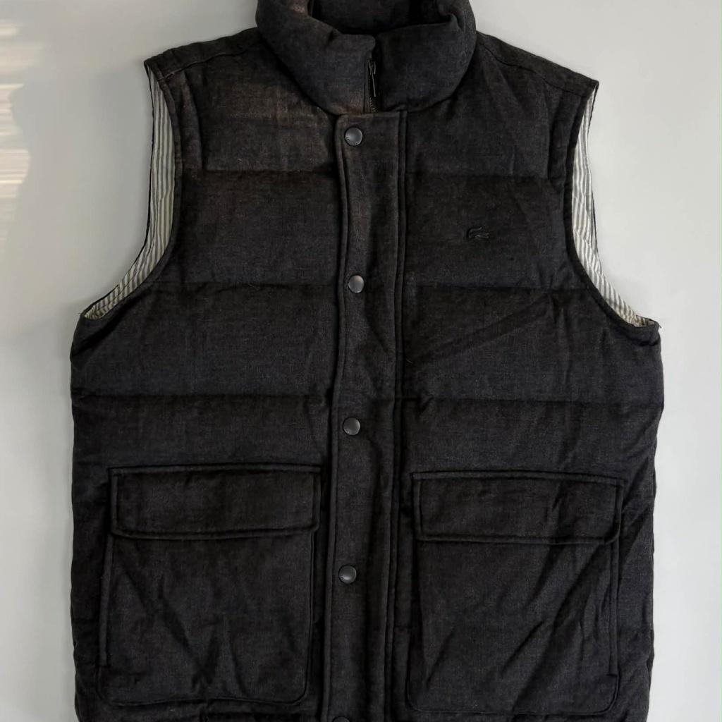 [50] Lacoste down wool padded vest 2