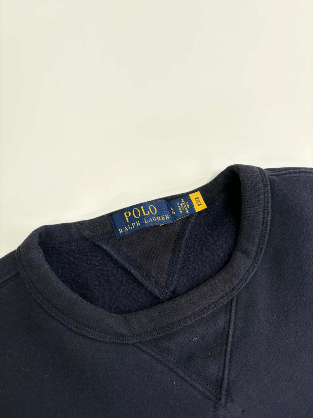 [L] Polo Ralph Lauren Navy Sweatshirt 5