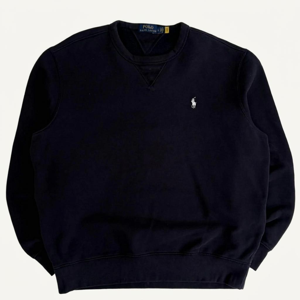 [L] Polo Ralph Lauren Navy Sweatshirt 1
