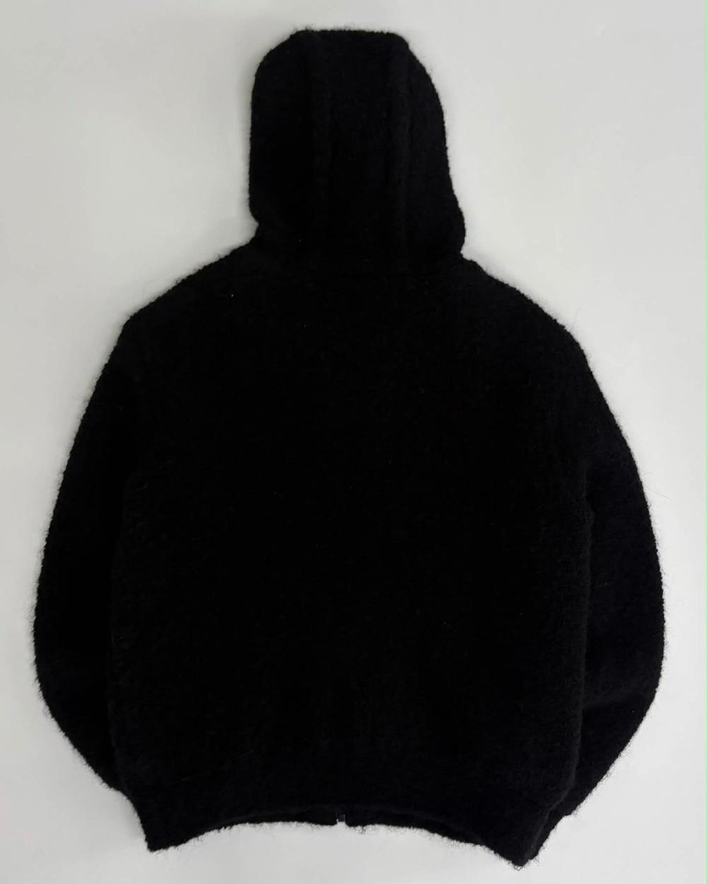 [2] Waac boucle knit hooded zip-up 3