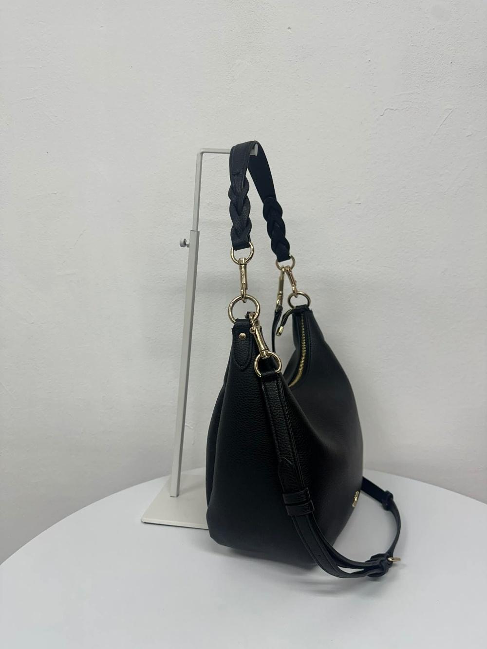 Coach Two-Way Leather Hobo Shoulder Bag 5