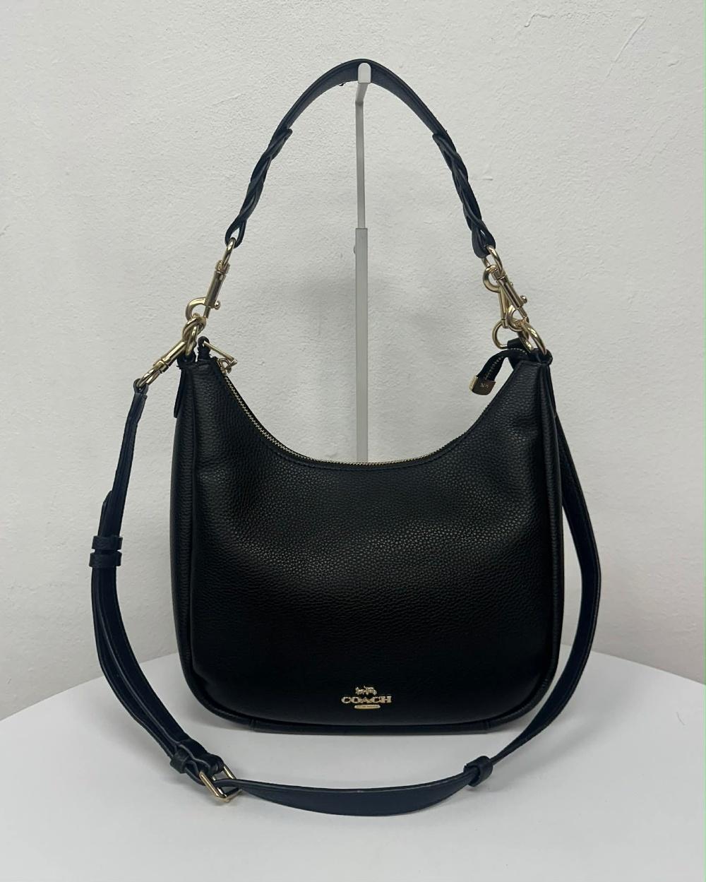 Coach Two-Way Leather Hobo Shoulder Bag 3