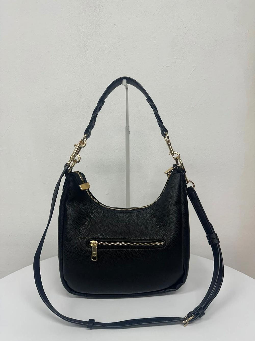Coach Two-Way Leather Hobo Shoulder Bag 6