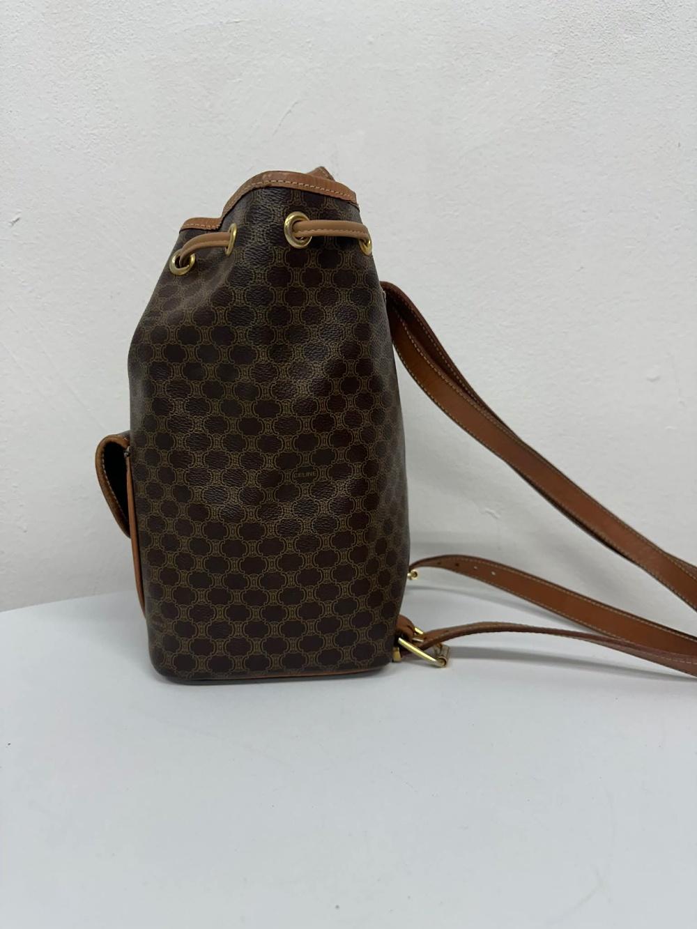 Celine Vintage Triopé Macadam Backpack 5