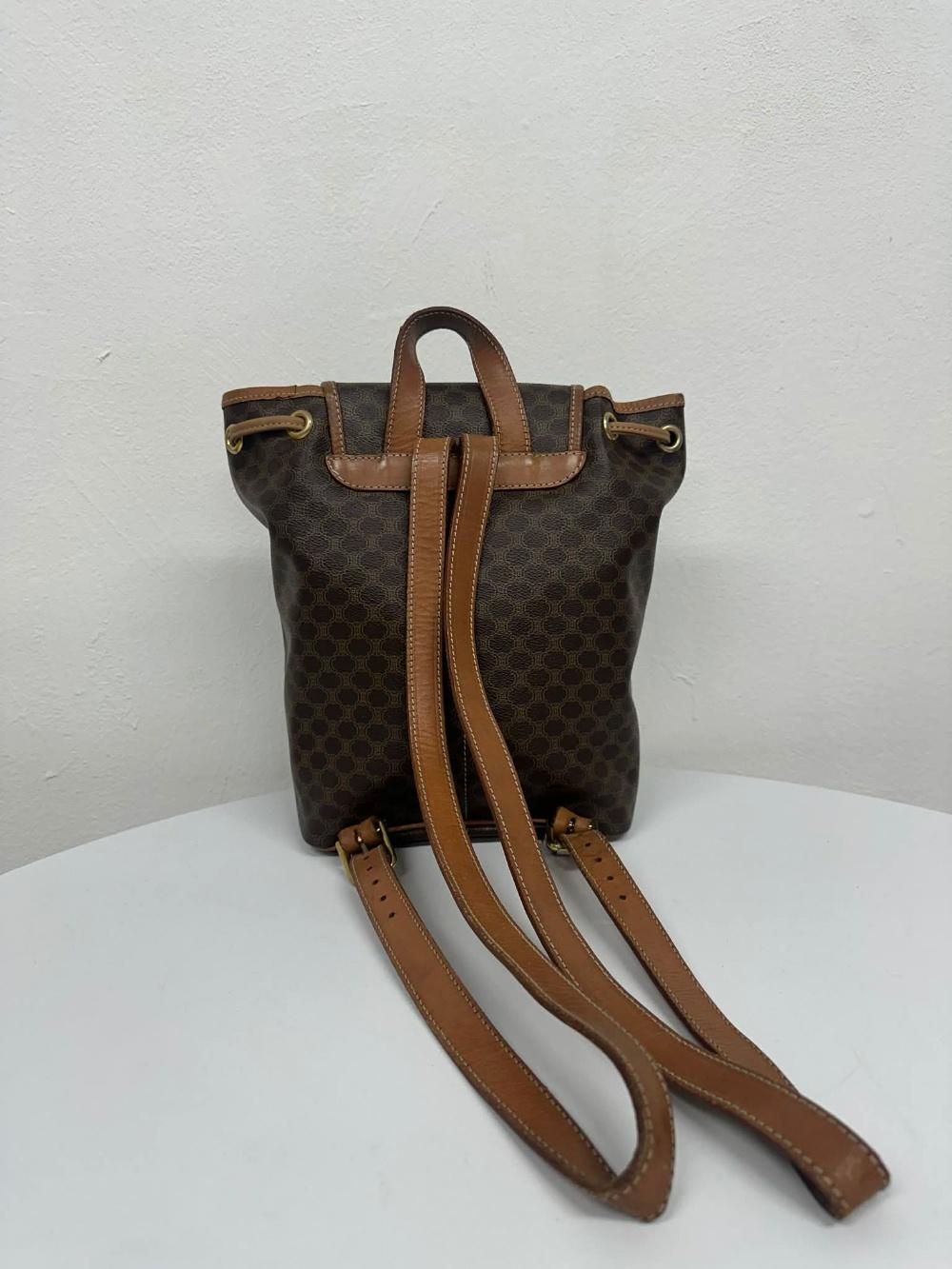 Celine Vintage Triopé Macadam Backpack 7