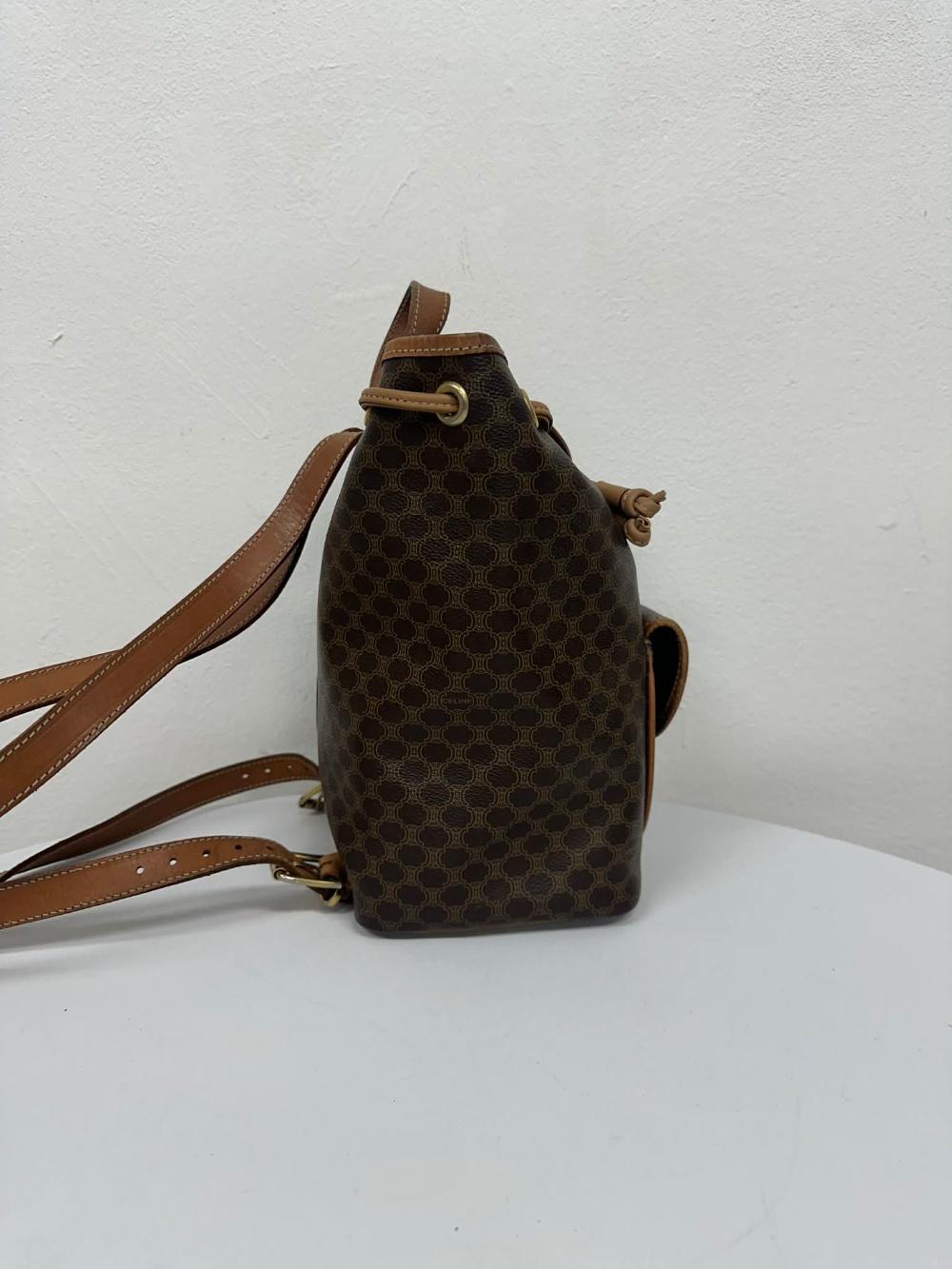 Celine Vintage Triopé Macadam Backpack 6