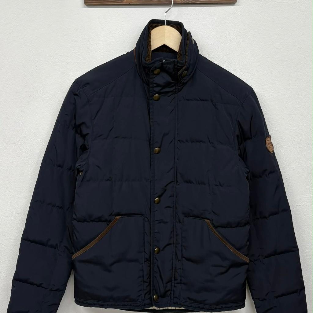 [S] Polo Ralph Lauren leather down padded jacket 2