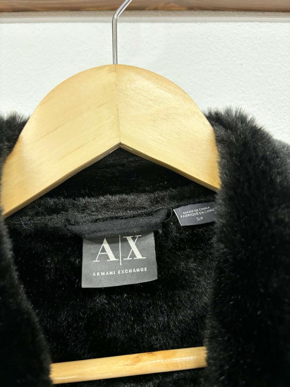 [S] Armani Exchange Two-Way Faur Fur Biker Jacket 3