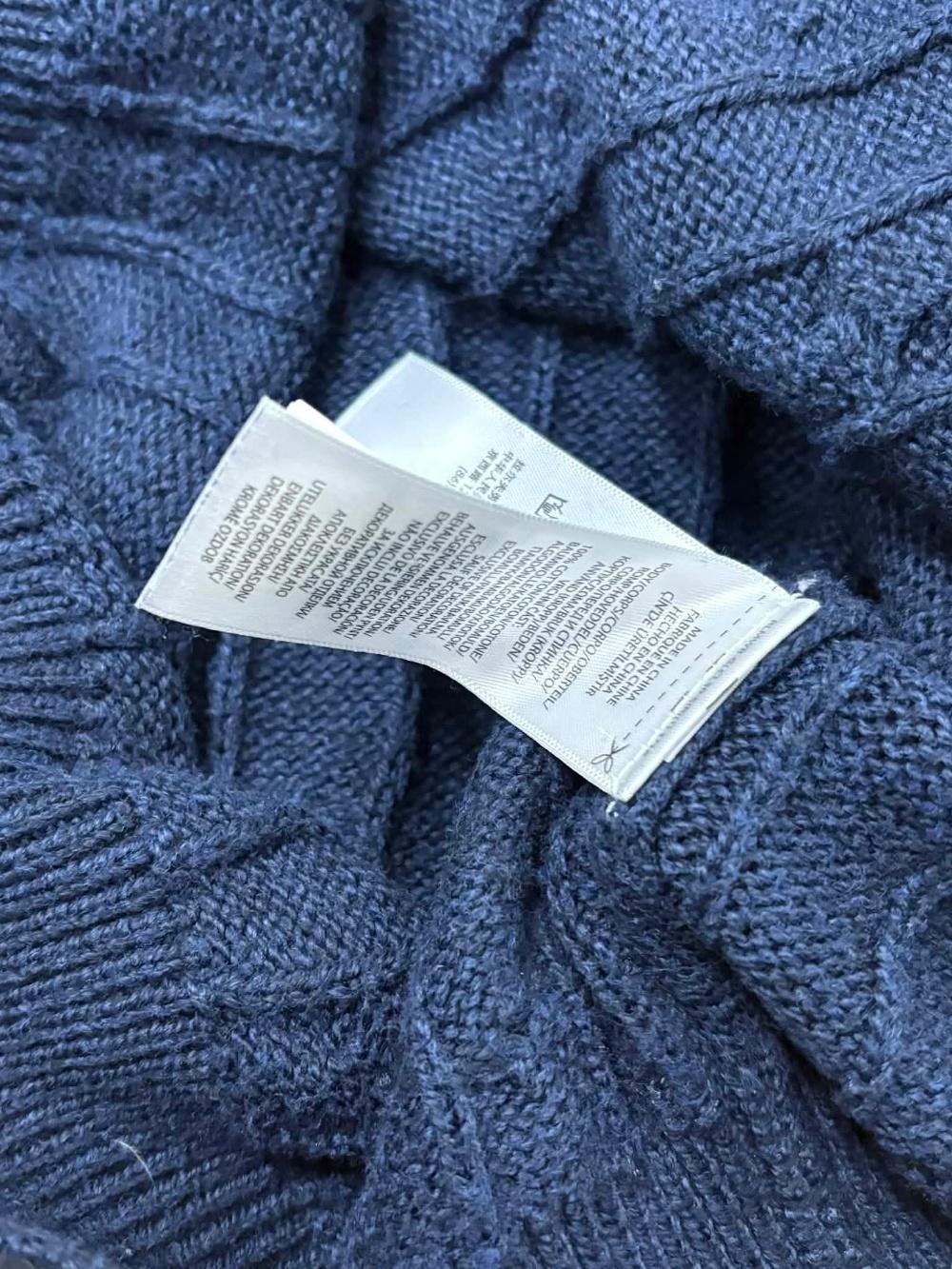 [L] Polo Ralph Lauren Cable Half Zip Up Cotton 4