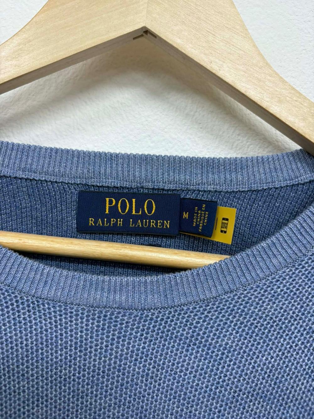 [M] Polo Ralph Lauren Sky Blue Cotton Knit Sweater 6